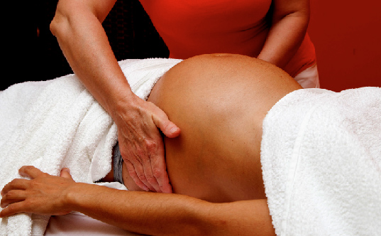 Garbhini paricharya/Pre-natal massage